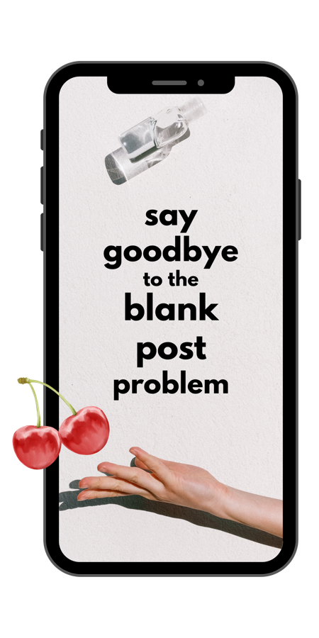 Curreo phone mockup with cherry accent